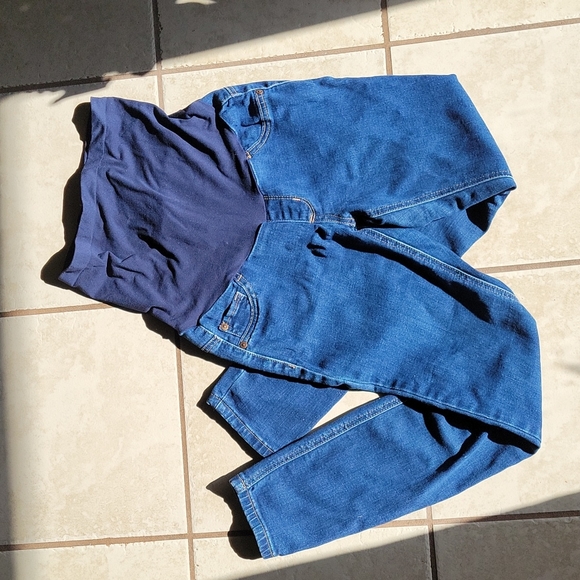 Indigo Blue Denim - Maternity Skinny Jeans